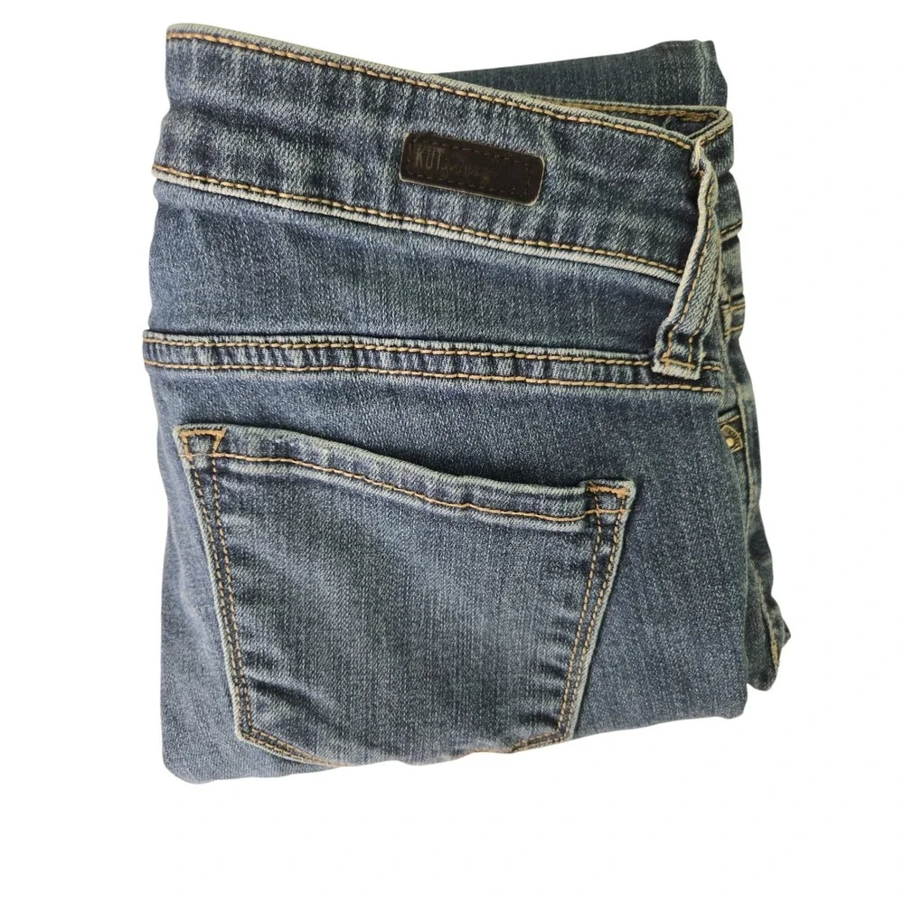 KUT from the Kloth Boyfriend Jeans Medium Wash Distressed Size 2 - Picture 1 of 14